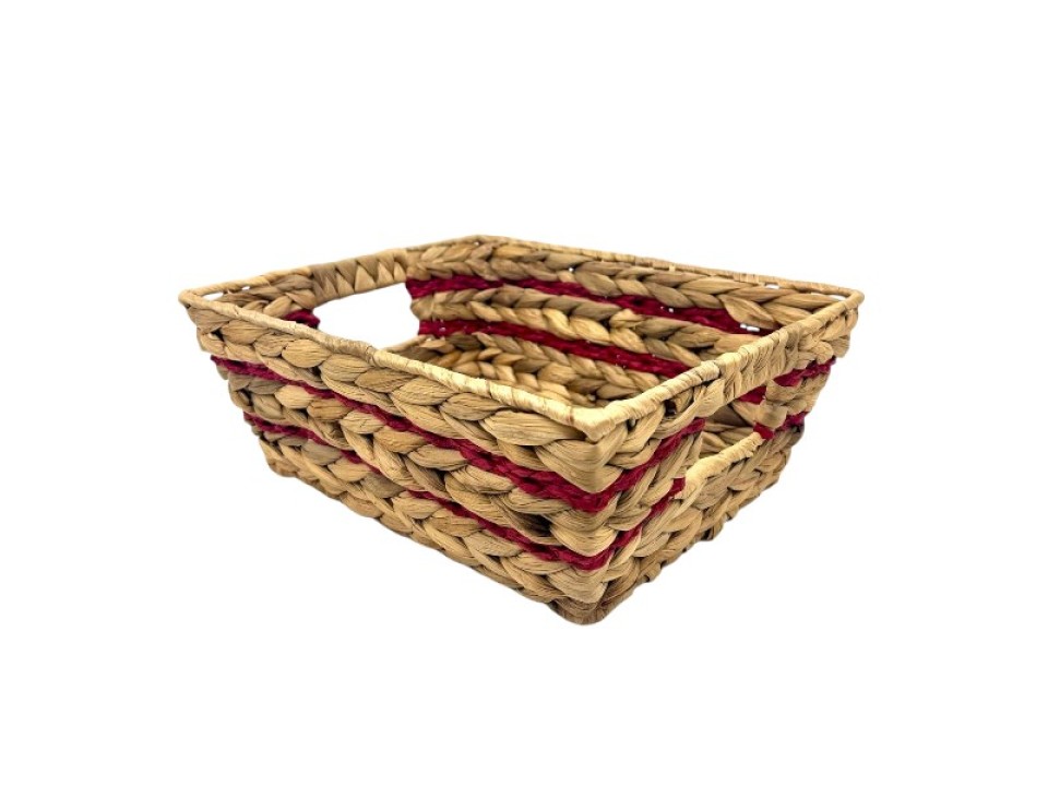 Professional-grade Water Hyacinth and Paper Rope Havana Weaving Basket